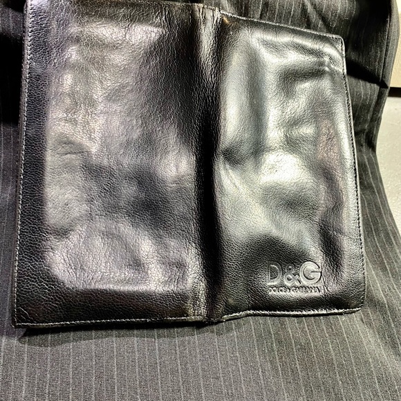 Pre-owned Vintage Dolce & Gabbana long black leather wallet - Picture 14 of 14